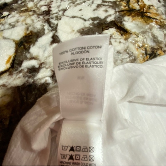 Lucky Brand 100% cotton white top, Sz M - Picture 3 of 5